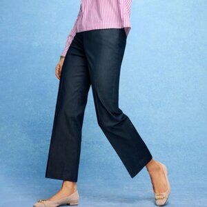 BNWT Talbots Refined Denim Wide Ankle Pants size 14P